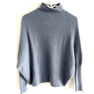 Club Monaco Blue High Neck Cashmere Sweater Sz L